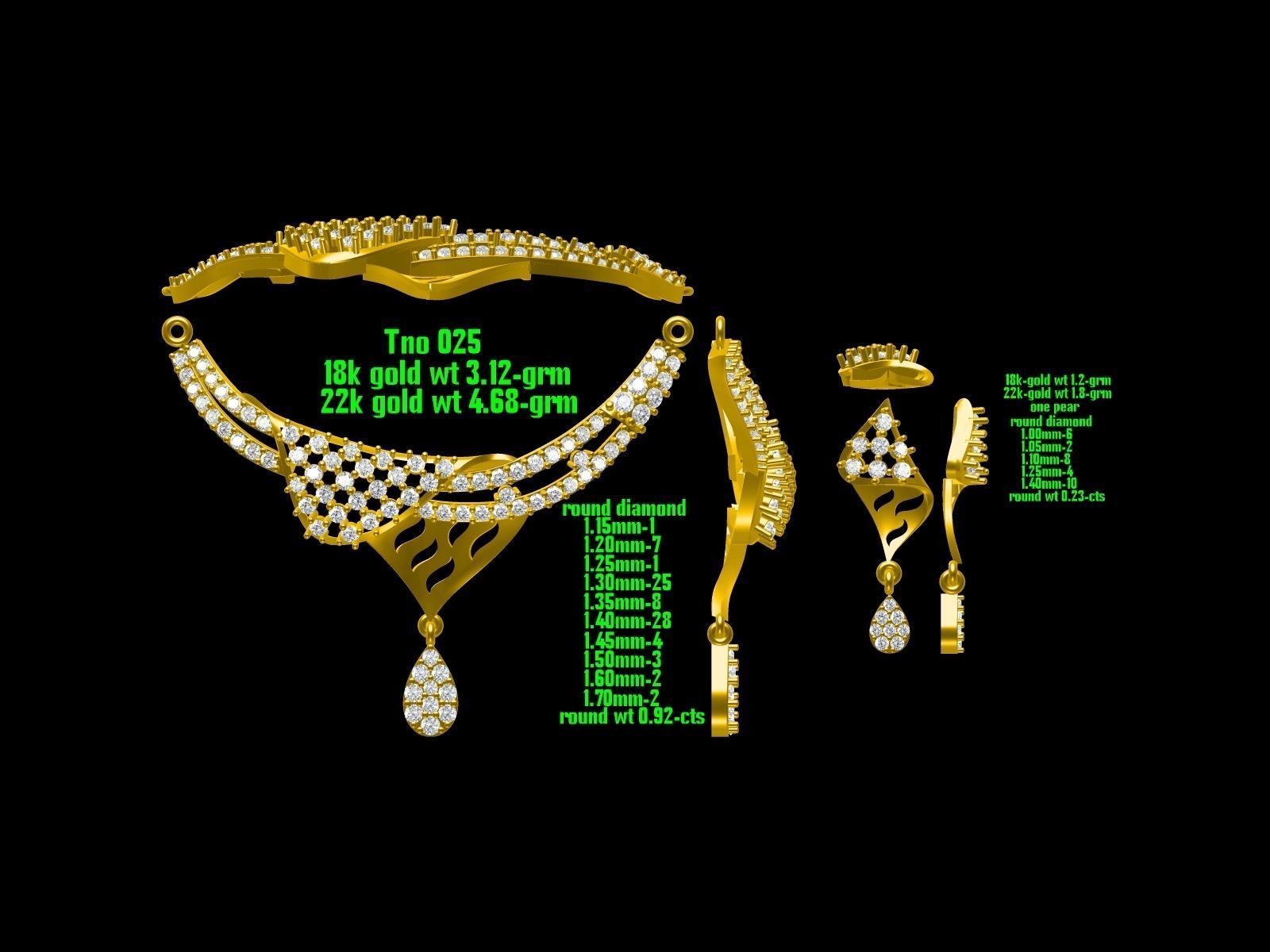 BULK-JewelCAD-NECKLACE 80 Files 3D print model_8