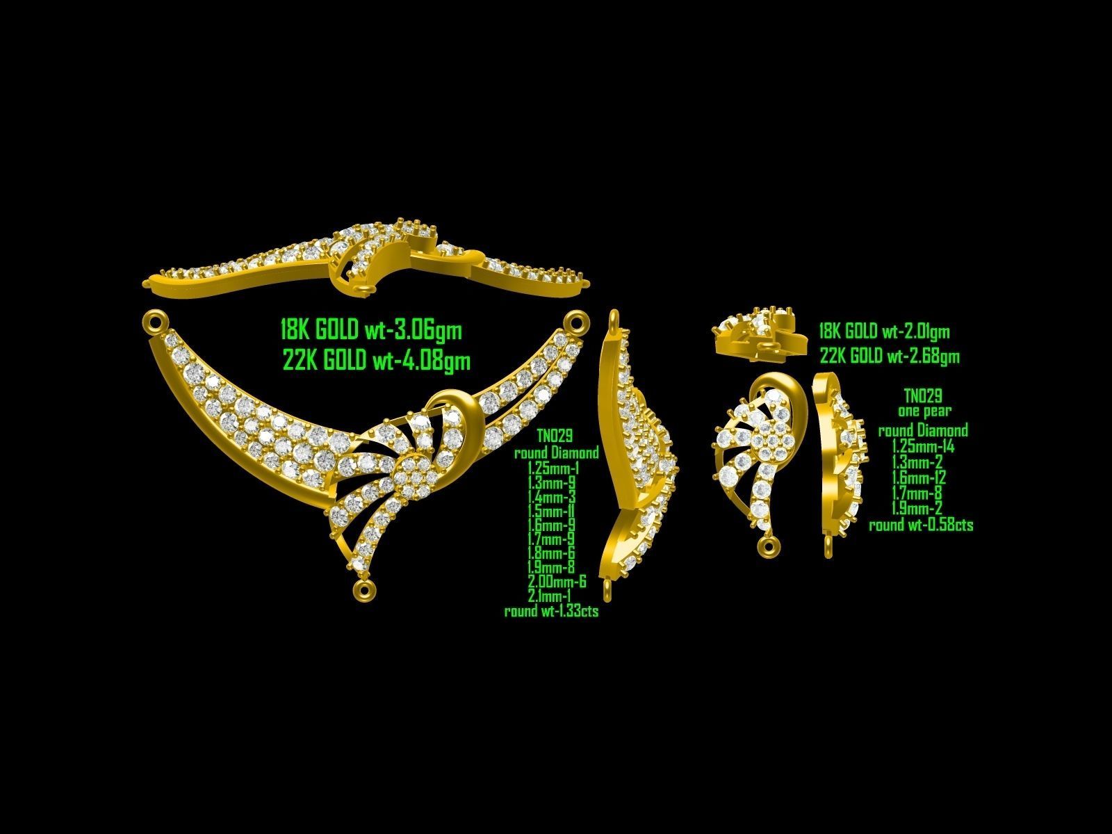 BULK-JewelCAD-NECKLACE 80 Files 3D print model_29