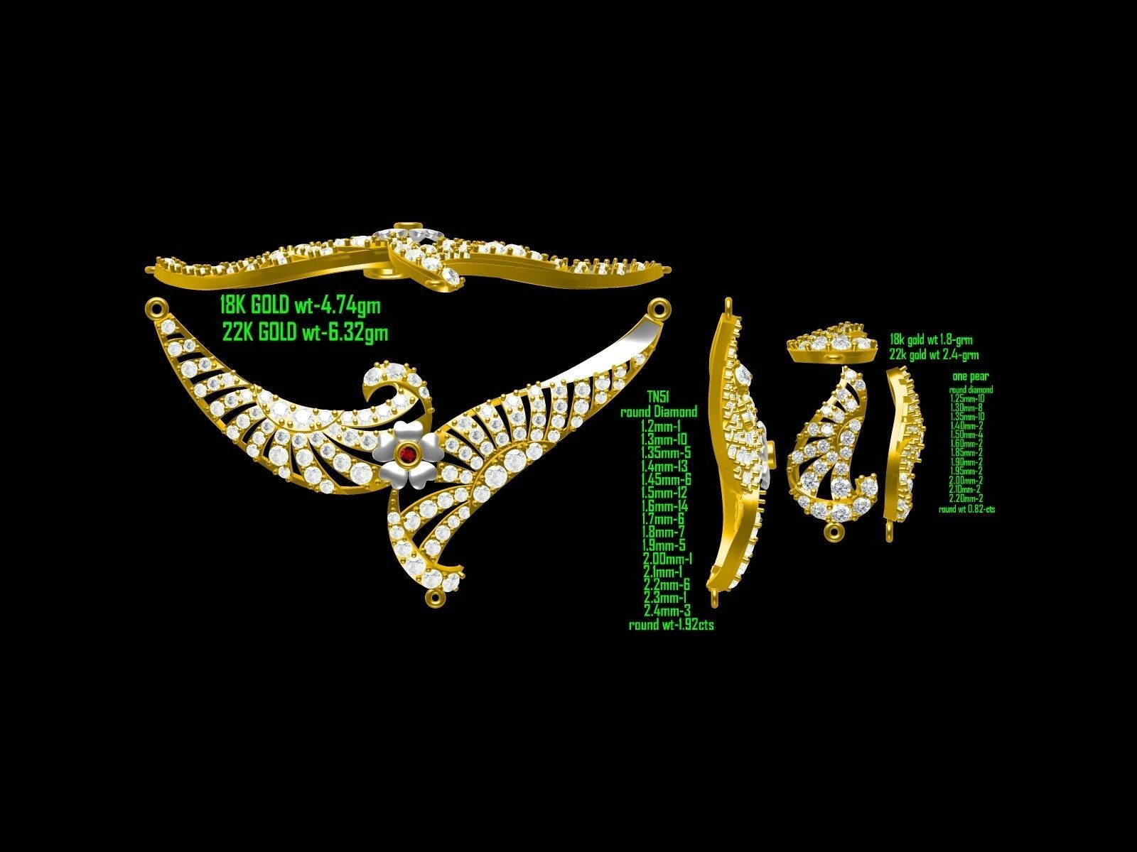 BULK-JewelCAD-NECKLACE 80 Files 3D print model_57