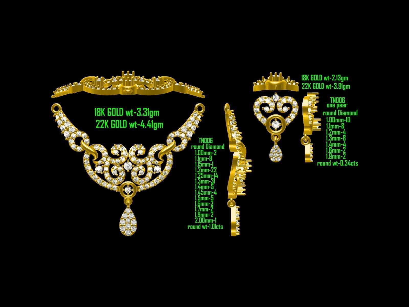 BULK-JewelCAD-NECKLACE 80 Files 3D print model_20