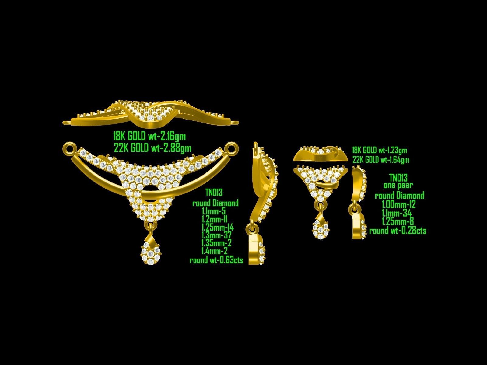 BULK-JewelCAD-NECKLACE 80 Files 3D print model_19