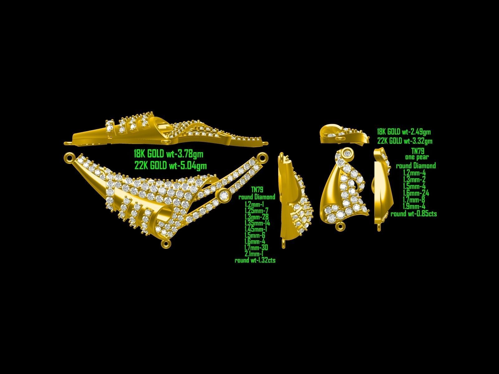 BULK-JewelCAD-NECKLACE 80 Files 3D print model_37