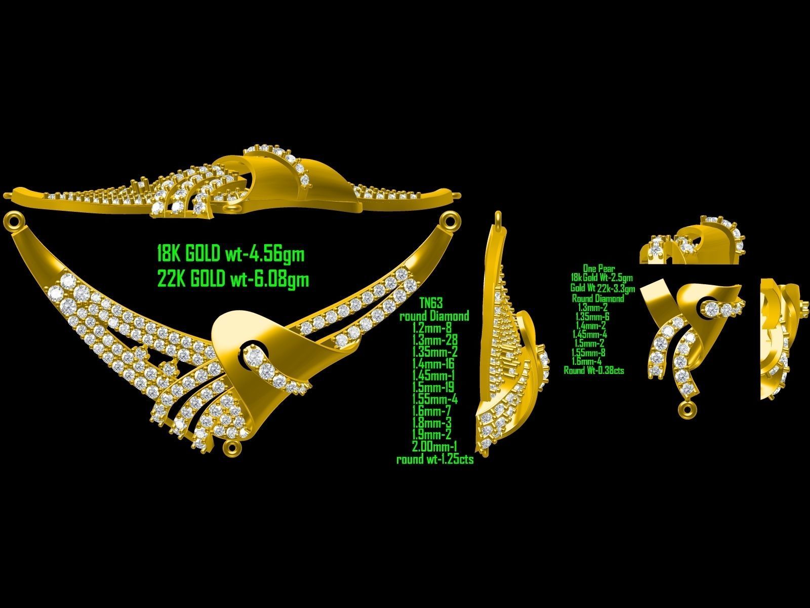 BULK-JewelCAD-NECKLACE 80 Files 3D print model_51