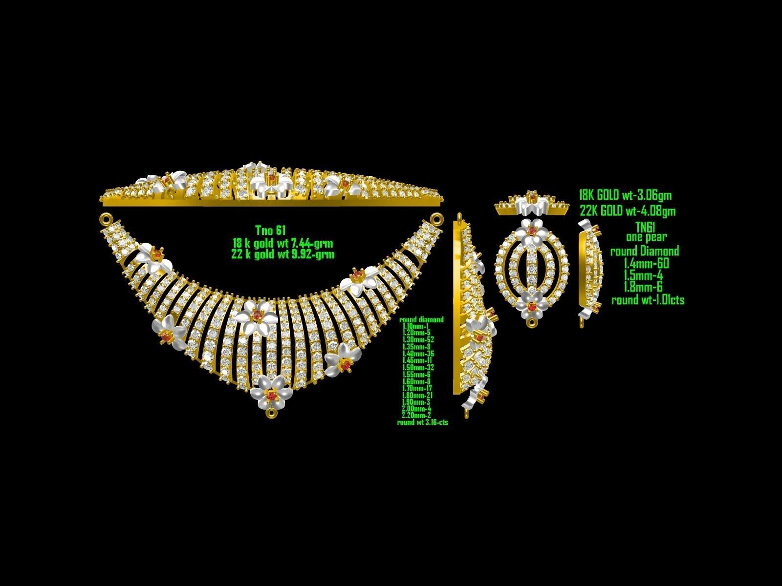 BULK-JewelCAD-NECKLACE 80 Files 3D print model_34