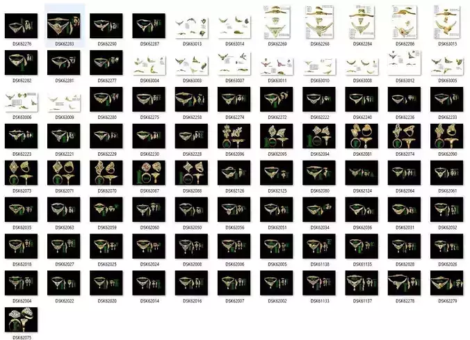 BULK-JewelCAD-NECKLACE 80 Files