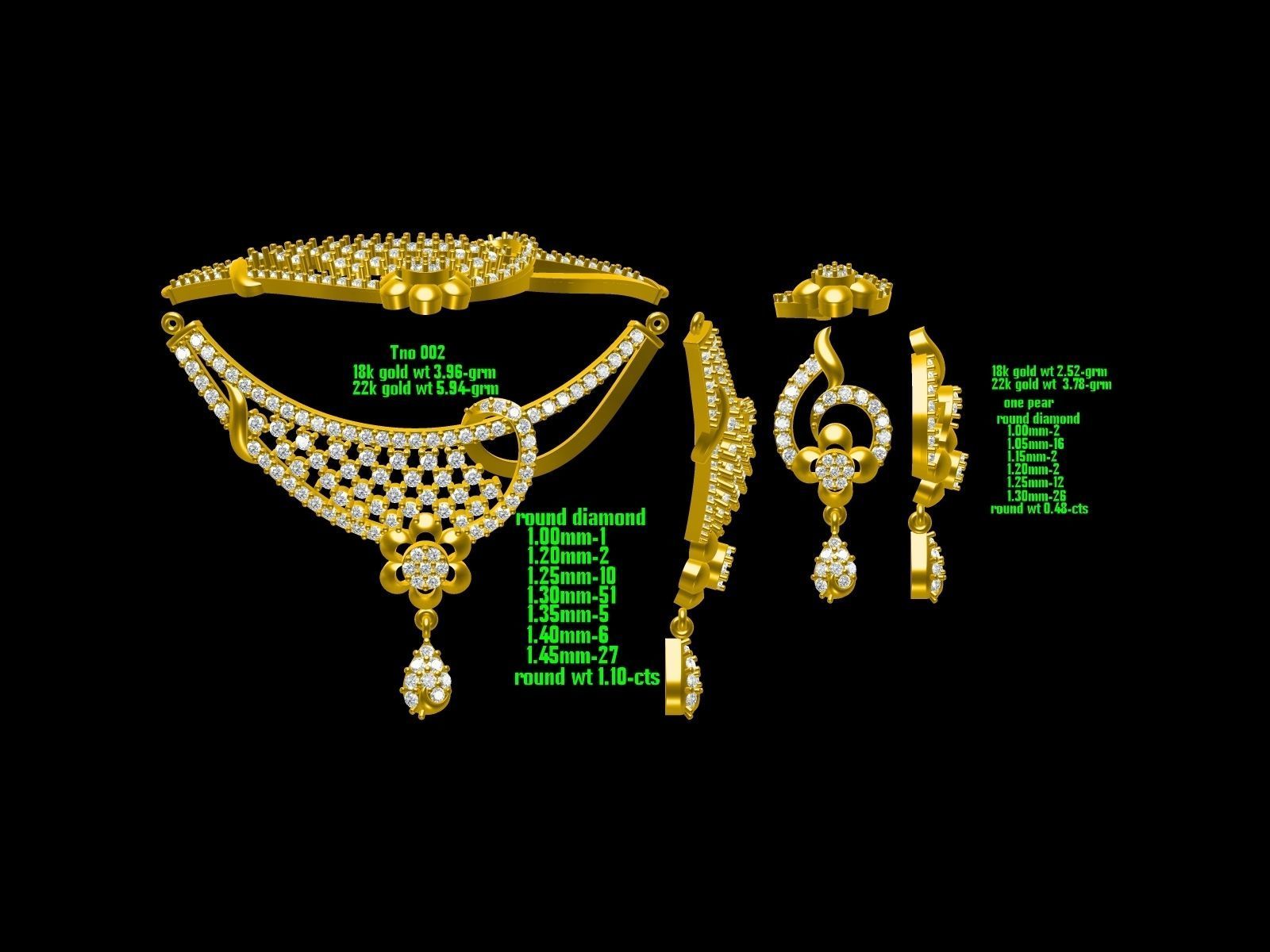 BULK-JewelCAD-NECKLACE 80 Files 3D print model_10