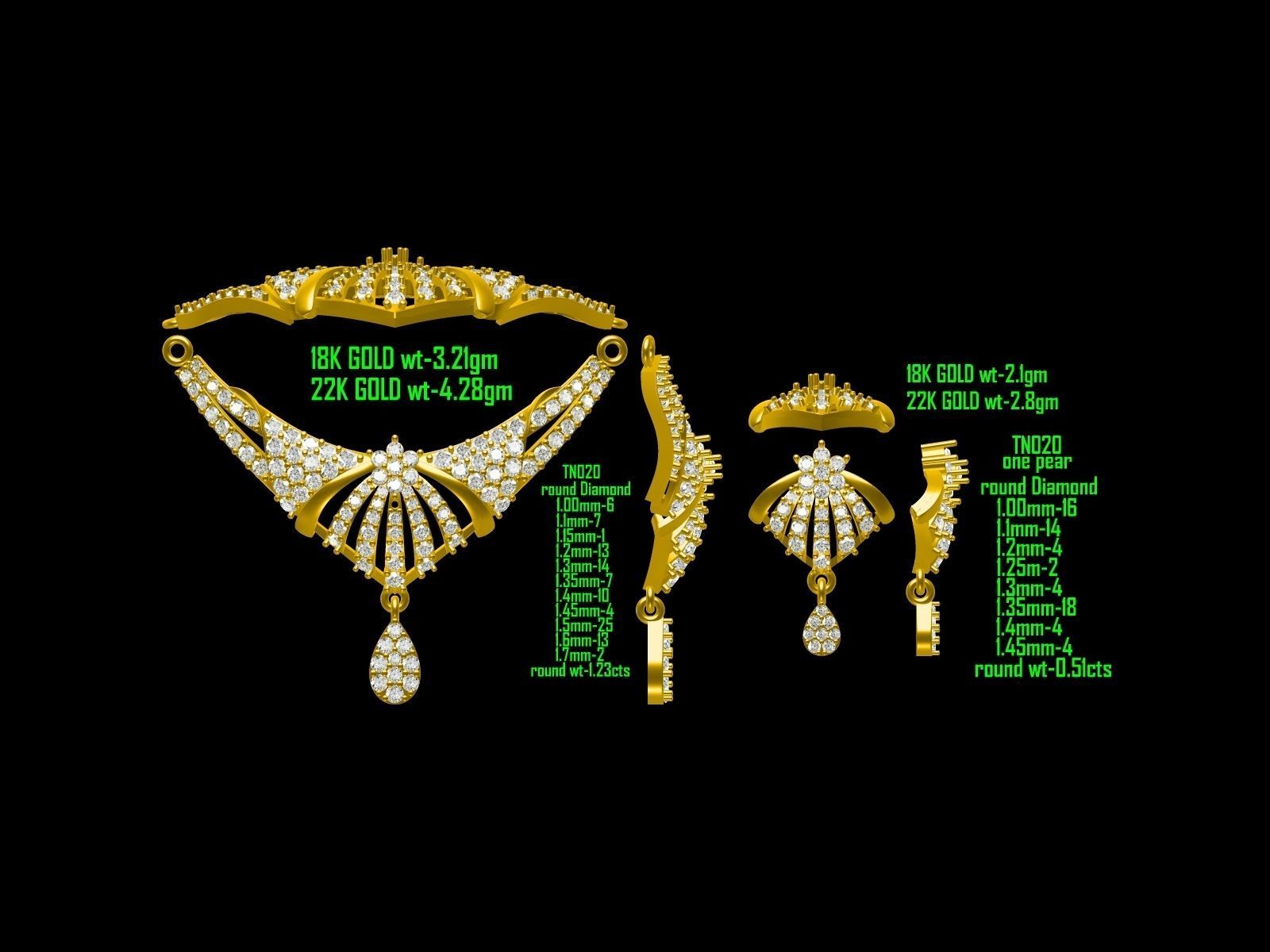 BULK-JewelCAD-NECKLACE 80 Files 3D print model_15