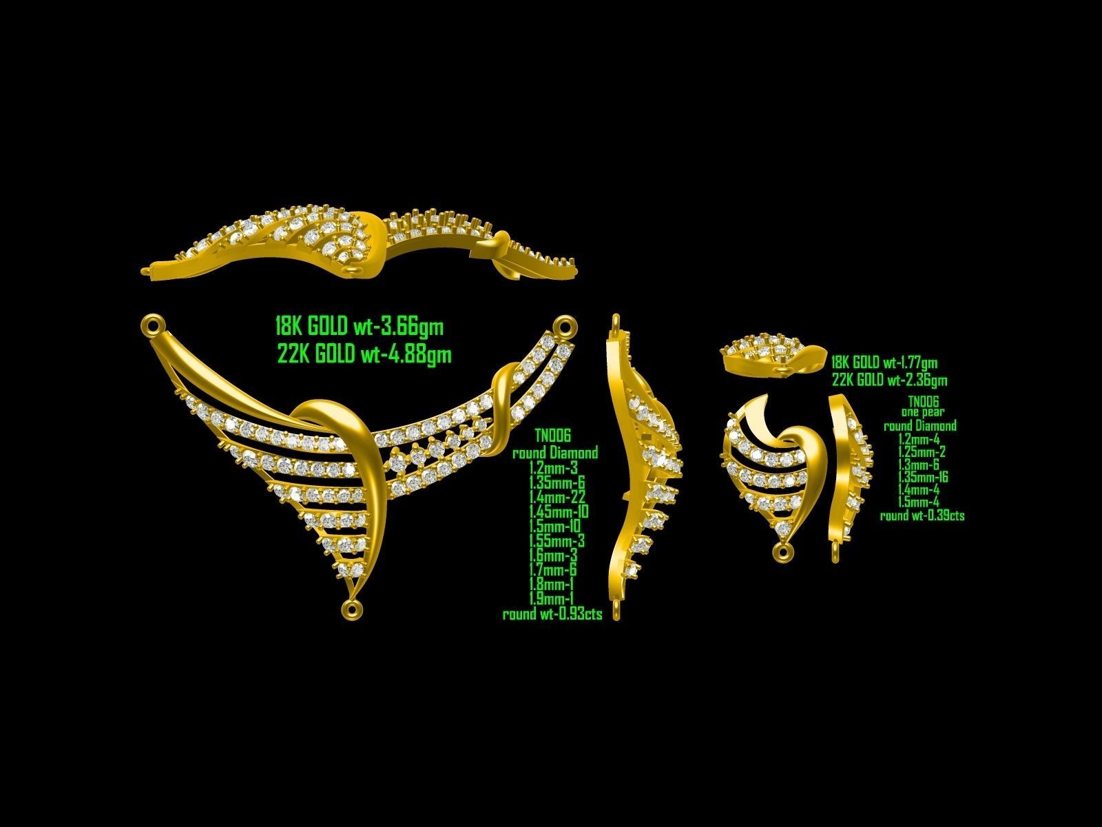 BULK-JewelCAD-NECKLACE 80 Files 3D print model_28