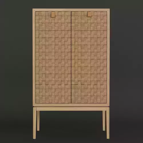 Caledonia Woven Bar Cabinet