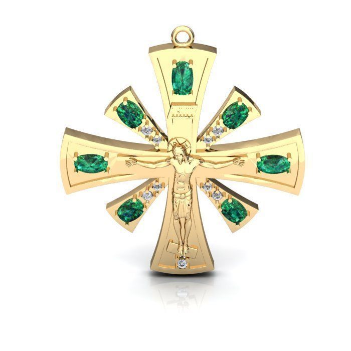 BULK-3DM-With Gems-PENDANT 63 Files 3D print model_30