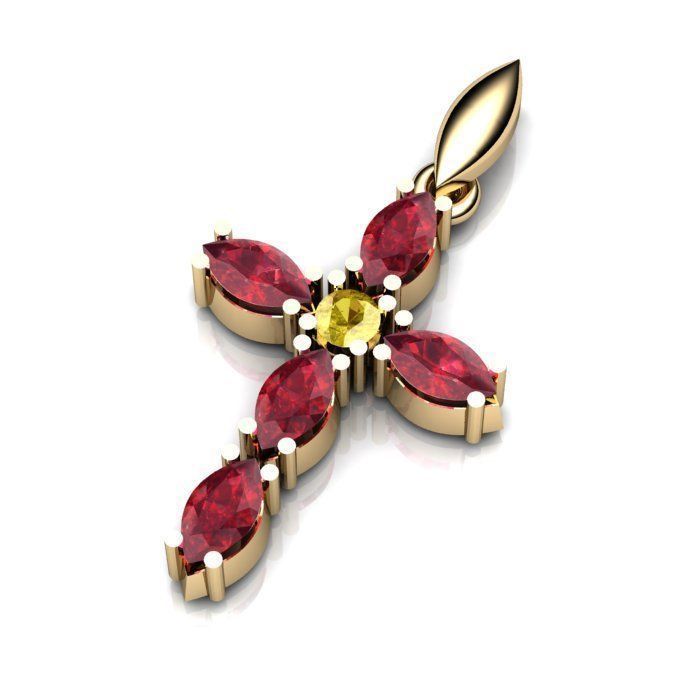 BULK-3DM-With Gems-PENDANT 63 Files 3D print model_32