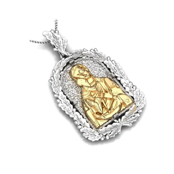 BULK-3DM-With Gems-PENDANT 63 Files 3D print model_1