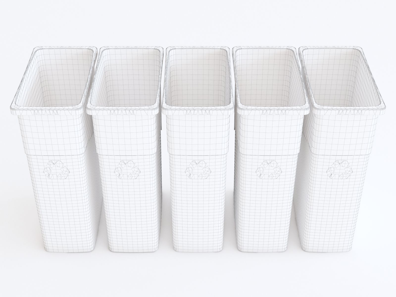 Recycle bin 3D model_1