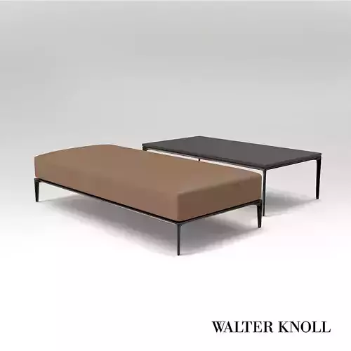 Tabouret and table Jaan Living - Walter Knoll - Design by EOOS