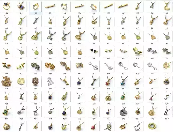 BULK-3DM-With Gems-MIX 94 Files 3D print model