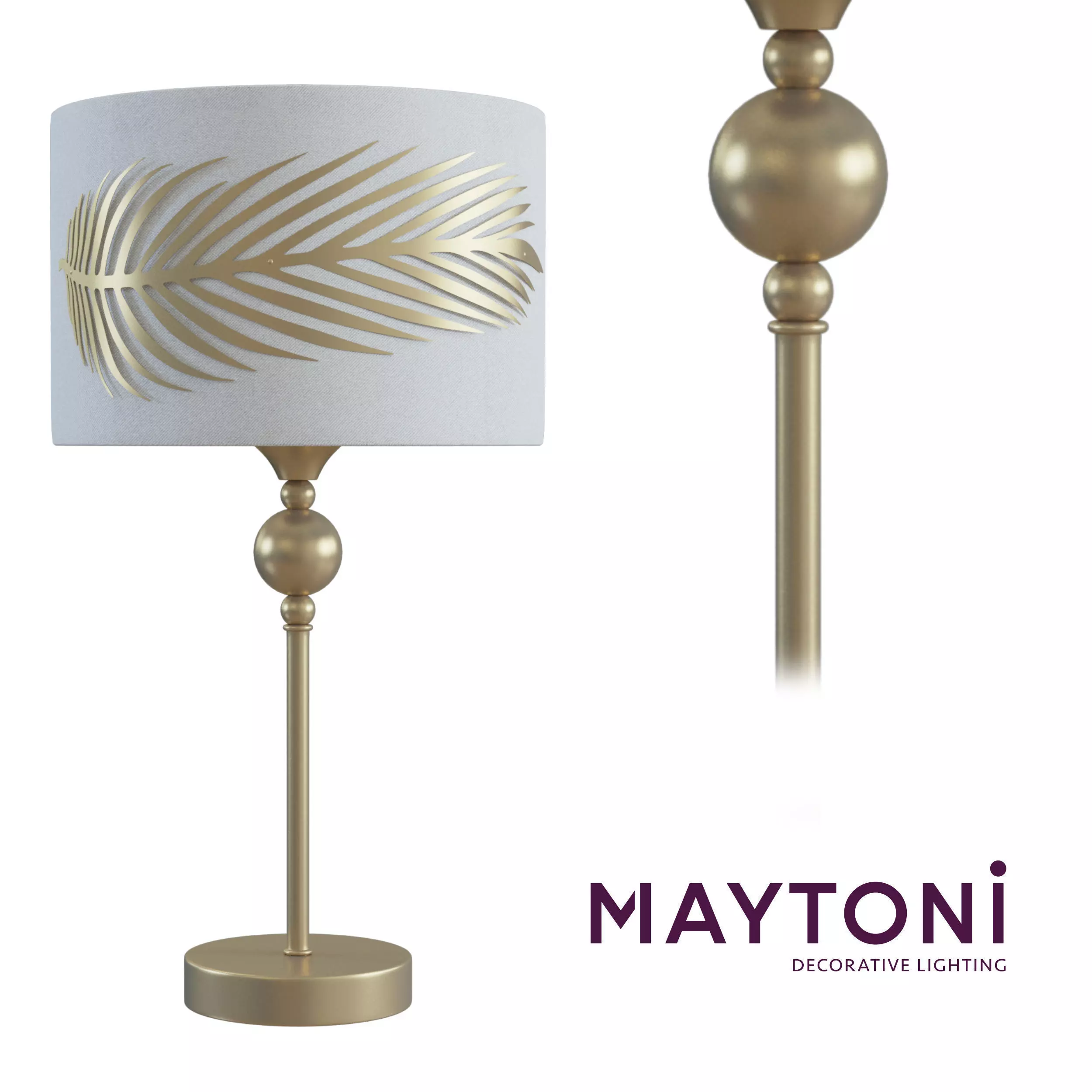 Table lamp Farn H428-TL-01-WG Maytoni Classic Free 3D model