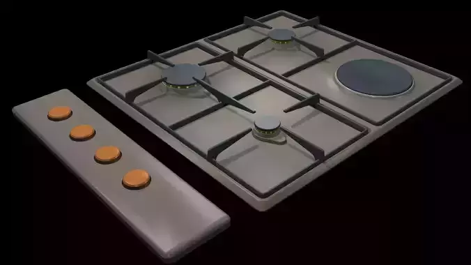 gas stove 3D model