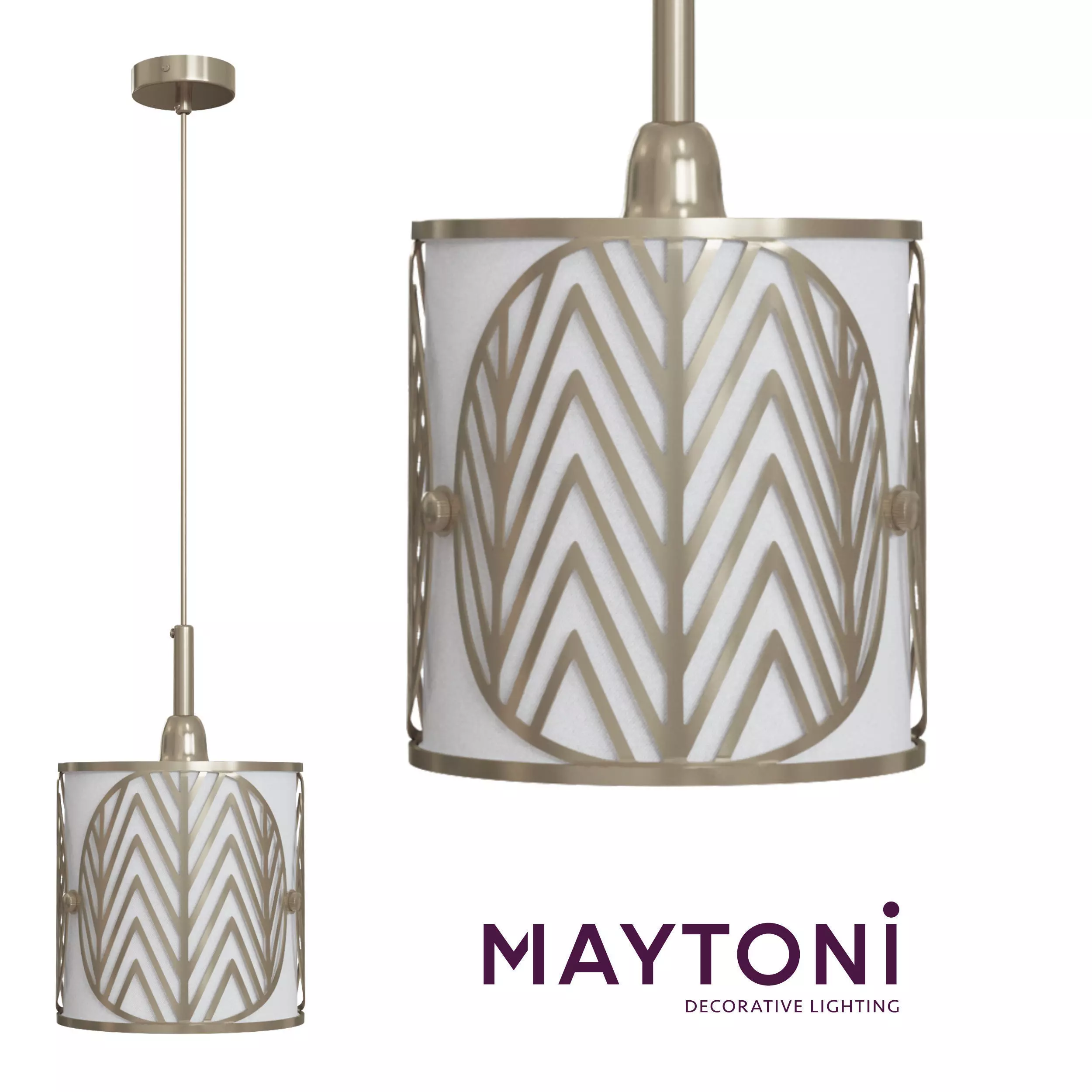 Pendant Leaf H425-PL-01-G Maytoni Classic Free 3D model