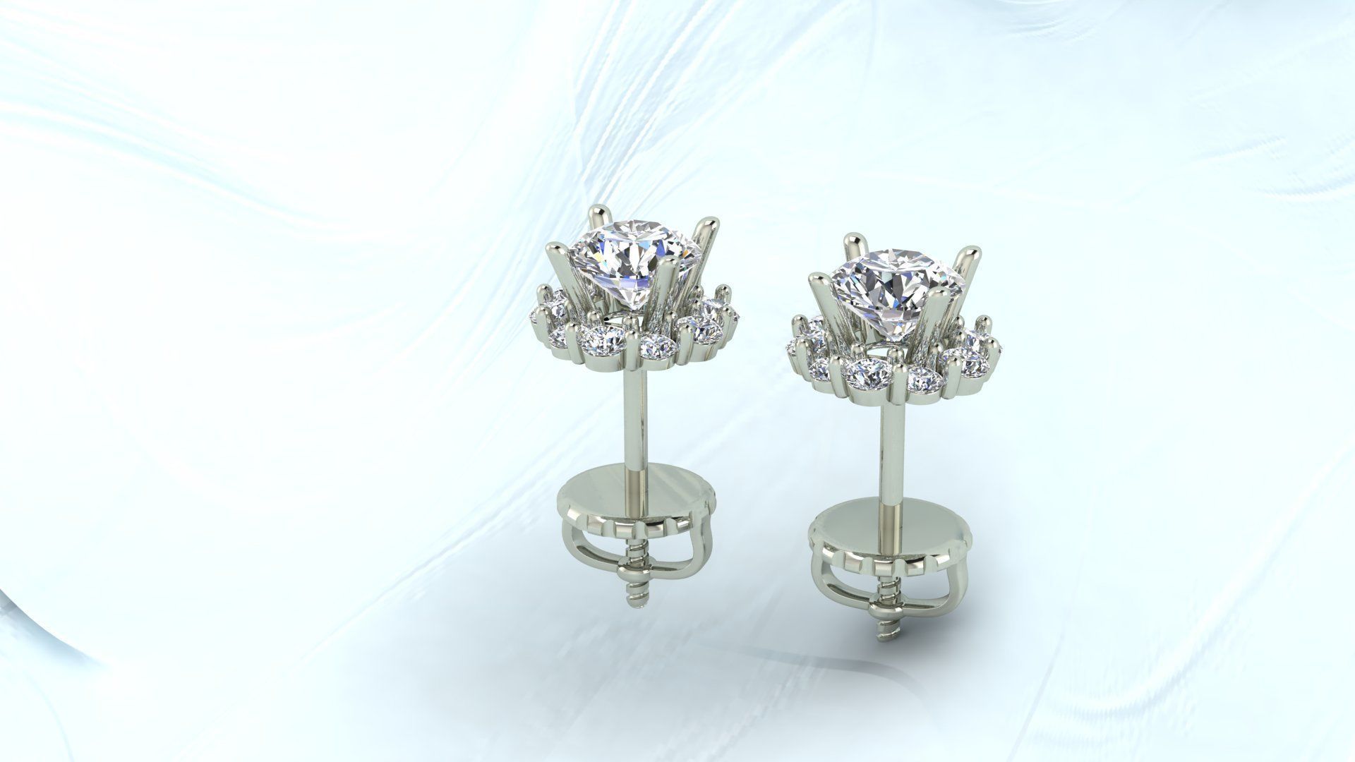 bee house earing 3D print model_1