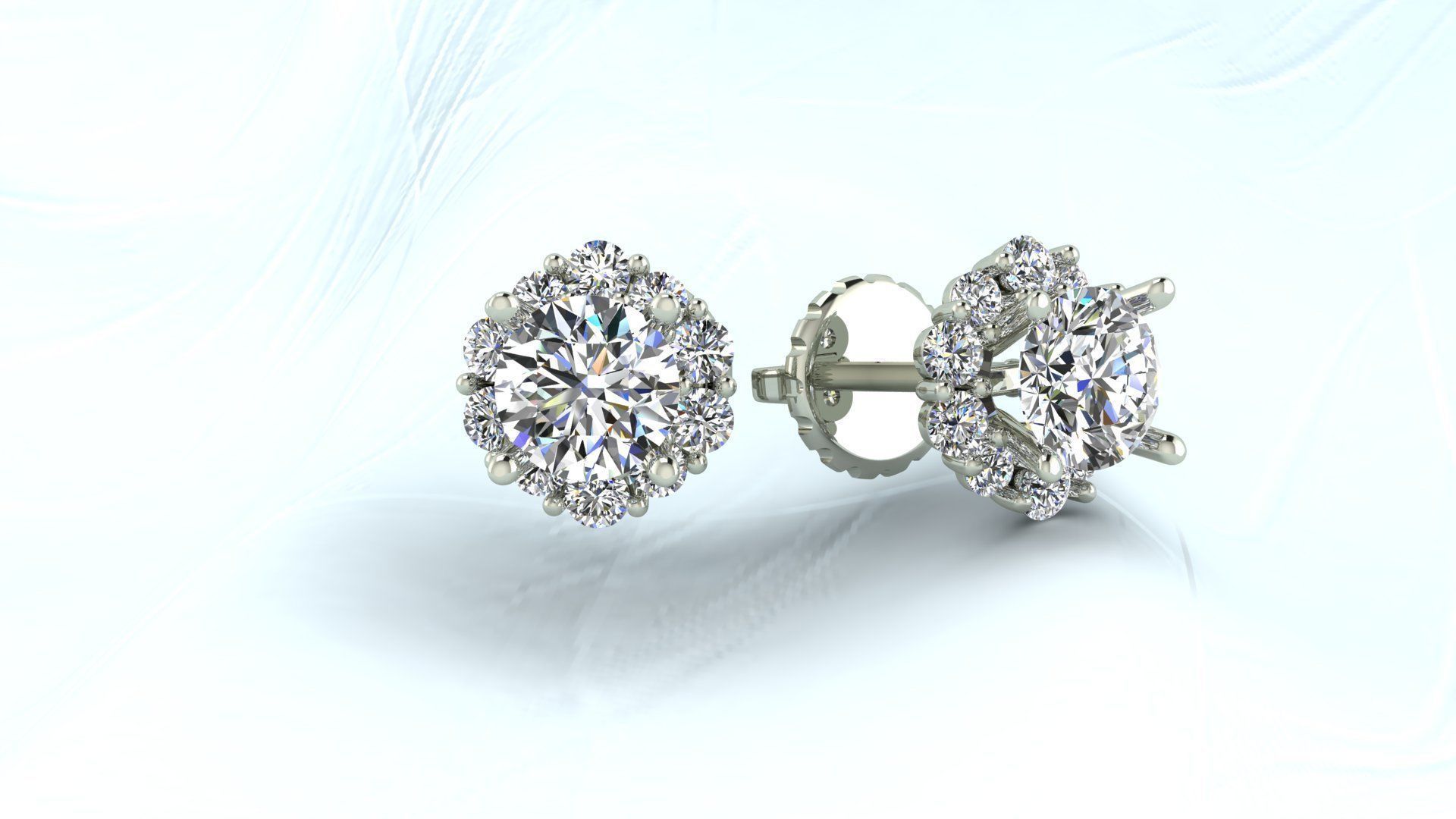 bee house earing 3D print model_3