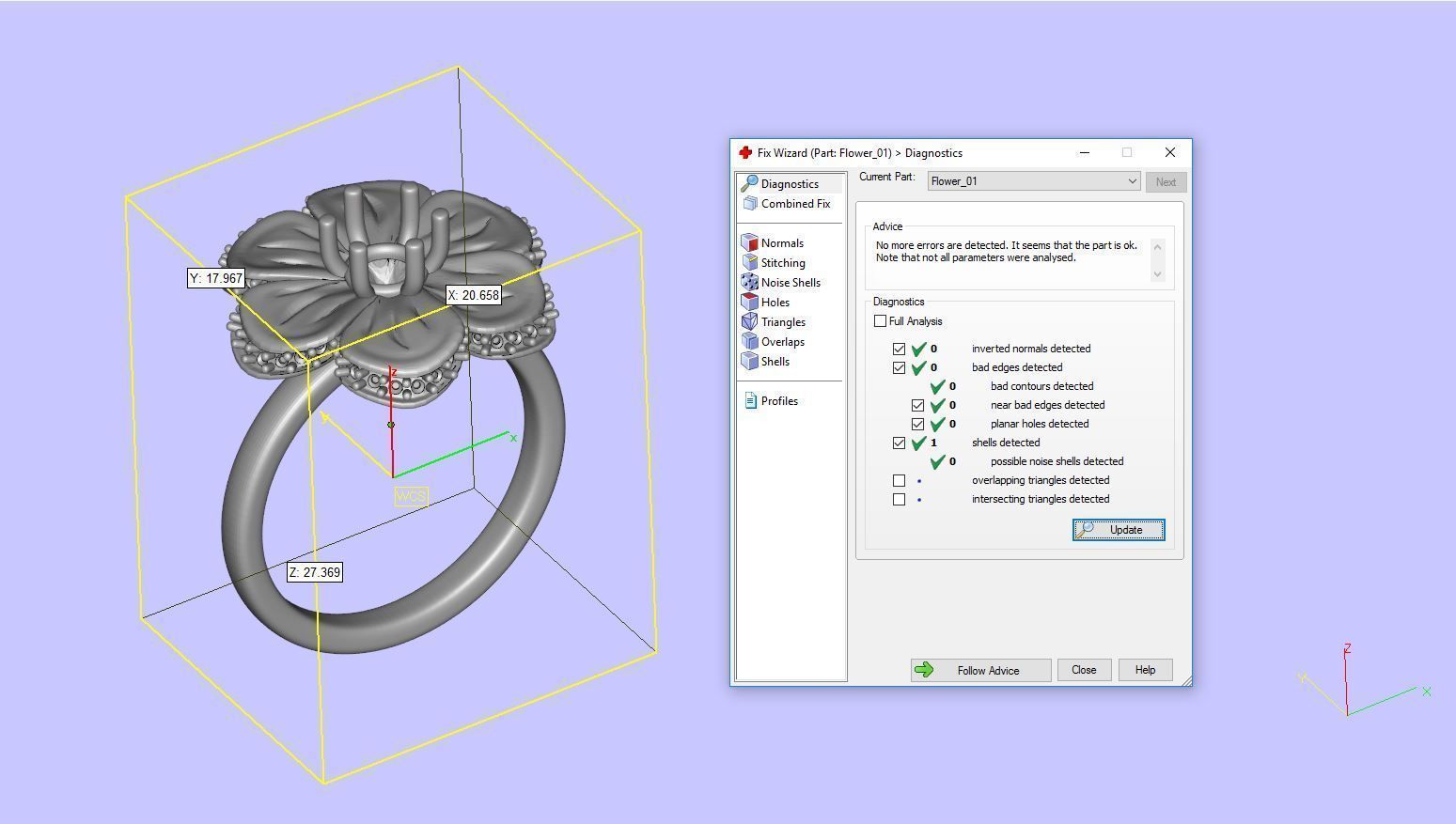 Flower Ring 3D print model_8