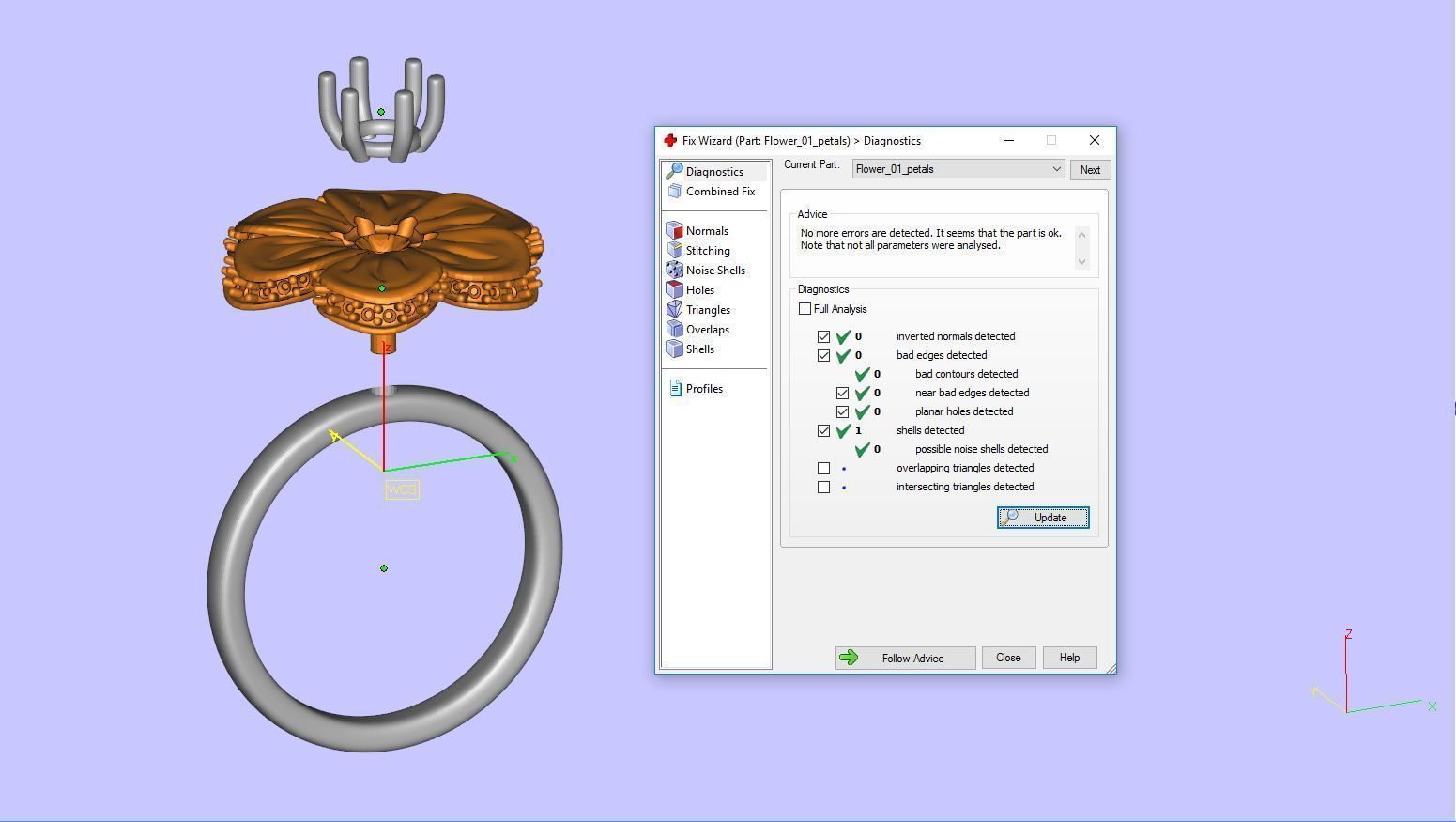 Flower Ring 3D print model_6