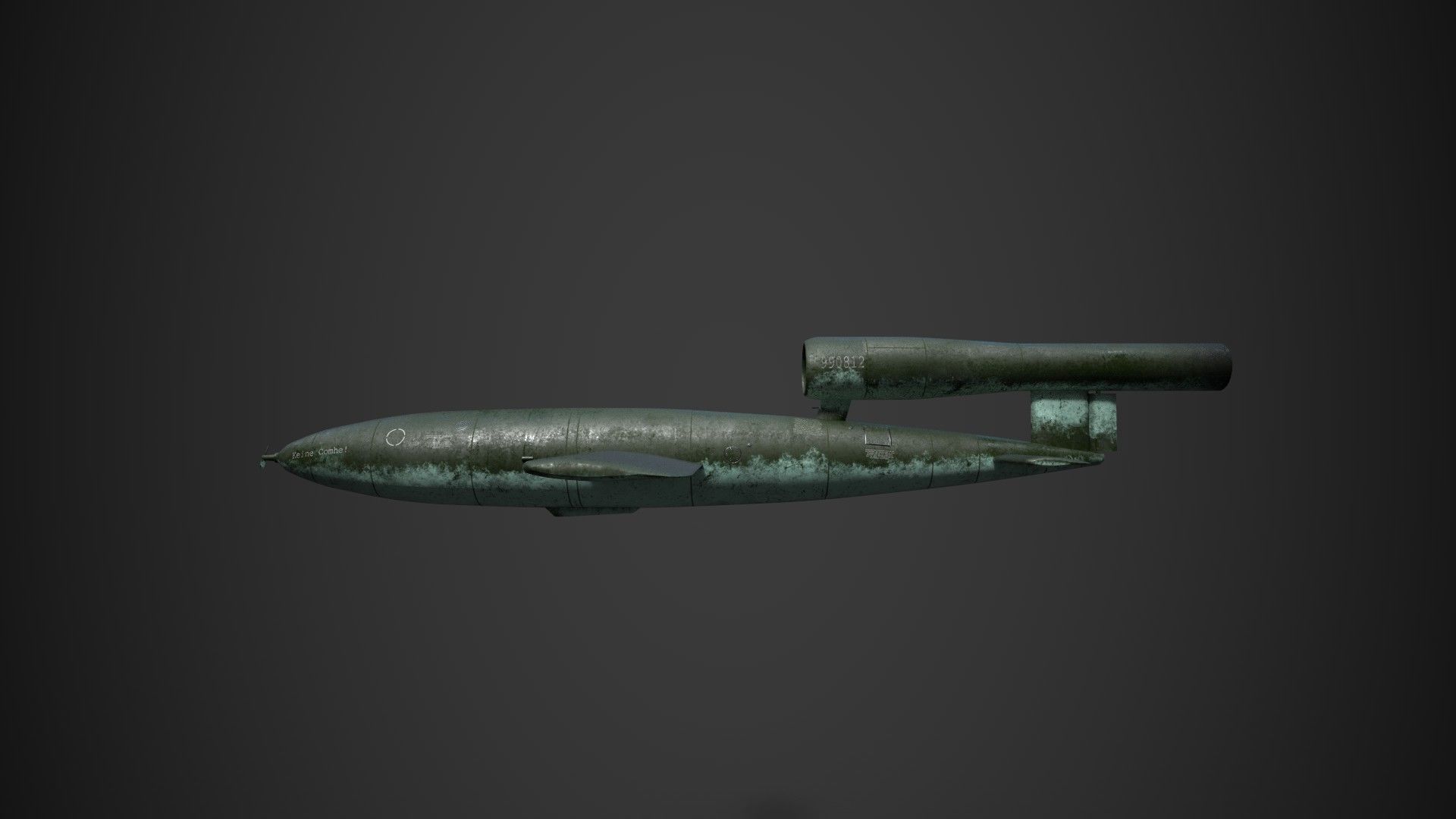 fieseler Fi 103  Low-poly 3D model_2