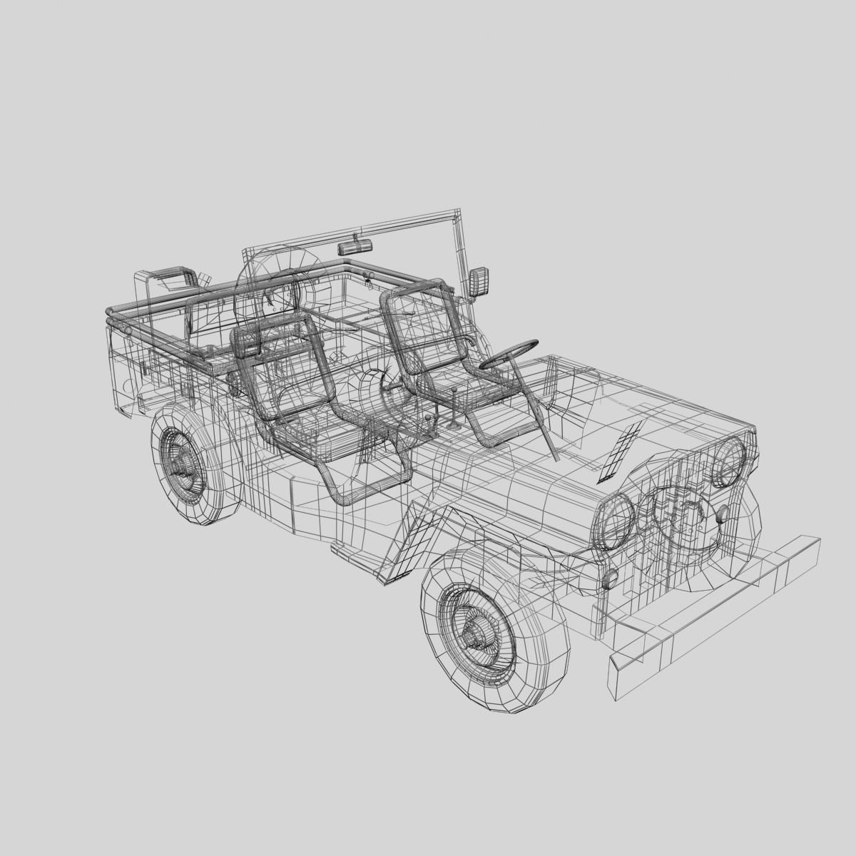 military off-road vehicles 3D Model Collection_32