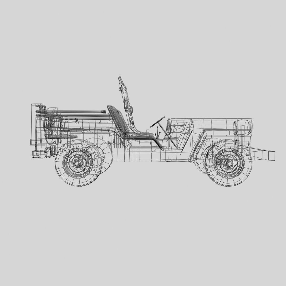 military off-road vehicles 3D Model Collection_29