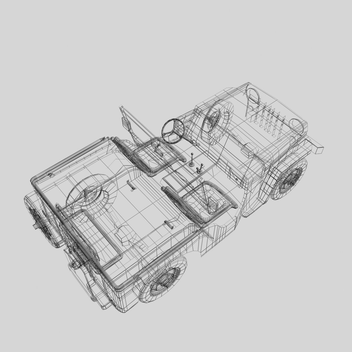 military off-road vehicles 3D Model Collection_35