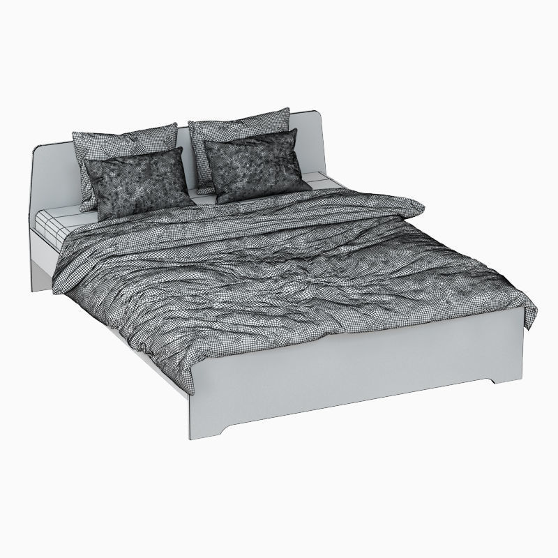 Bed Askvol 3D model_7