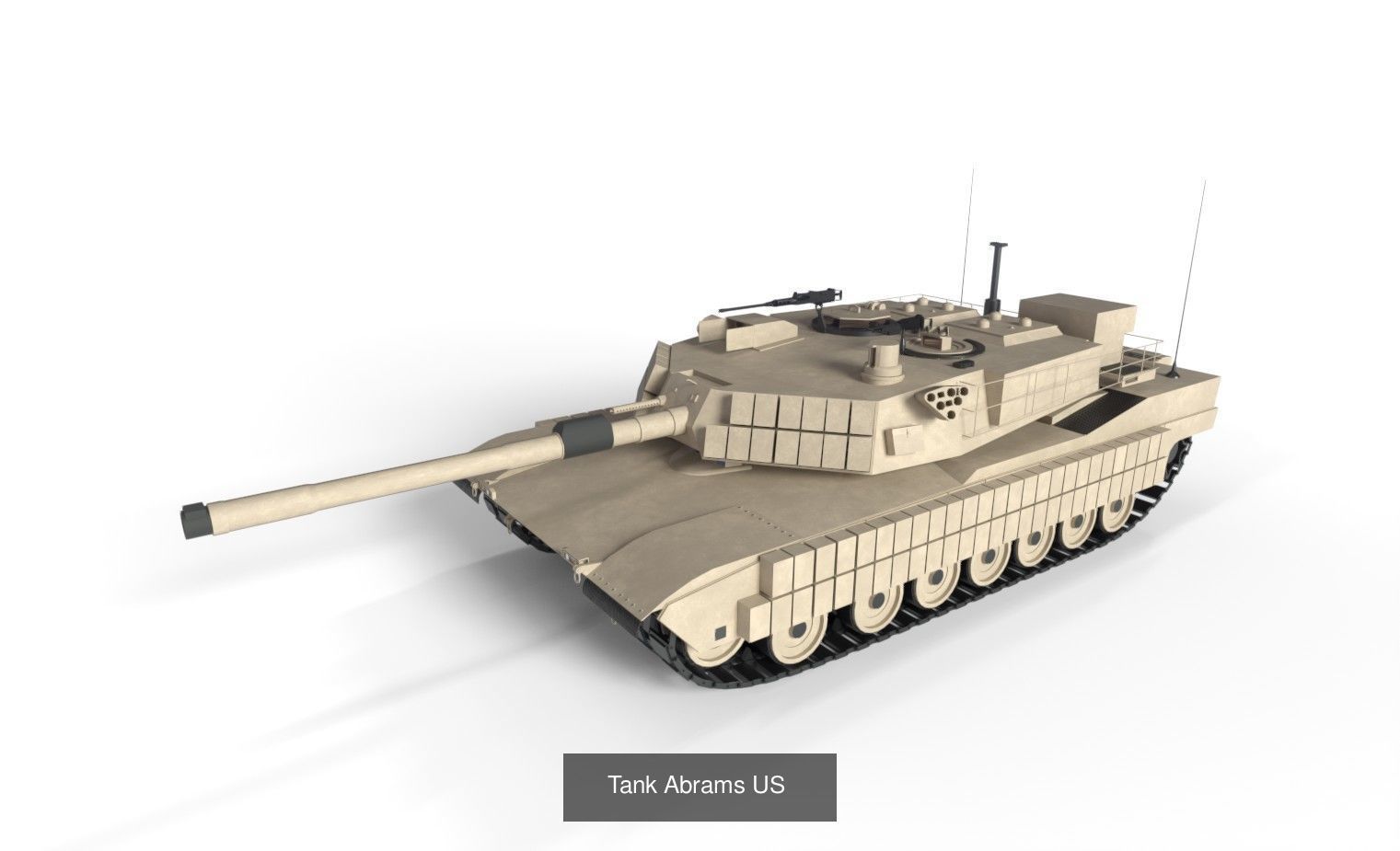 Tanks - Abrams - DMs Used 3D Model Collection_8