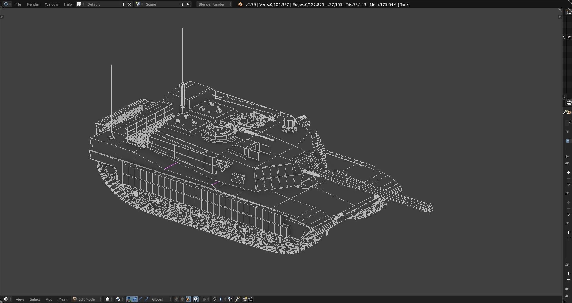 Tanks - Abrams - DMs Used 3D Model Collection_43