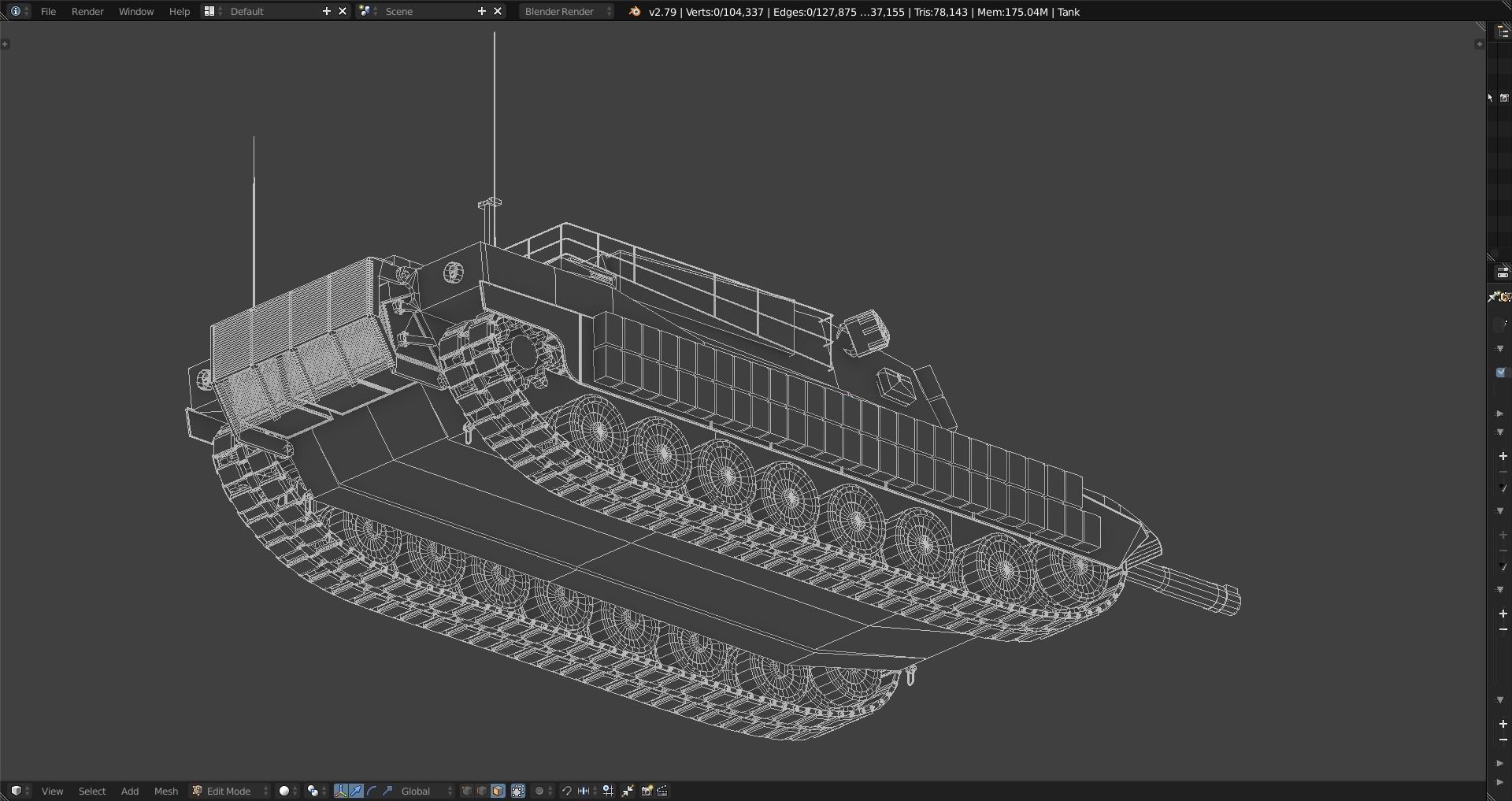 Tanks - Abrams - DMs Used 3D Model Collection_45