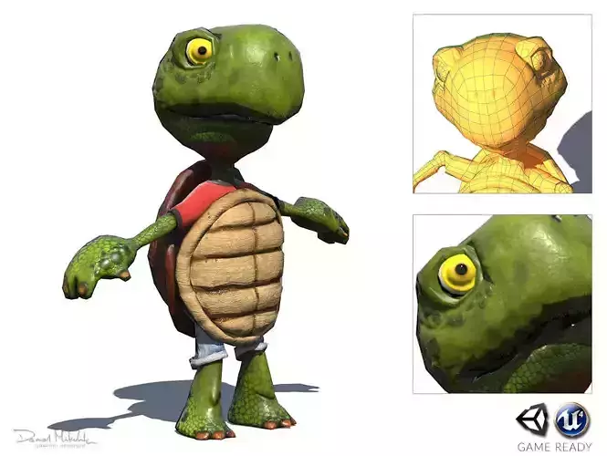 Comic Turtle V2 Riged PBR