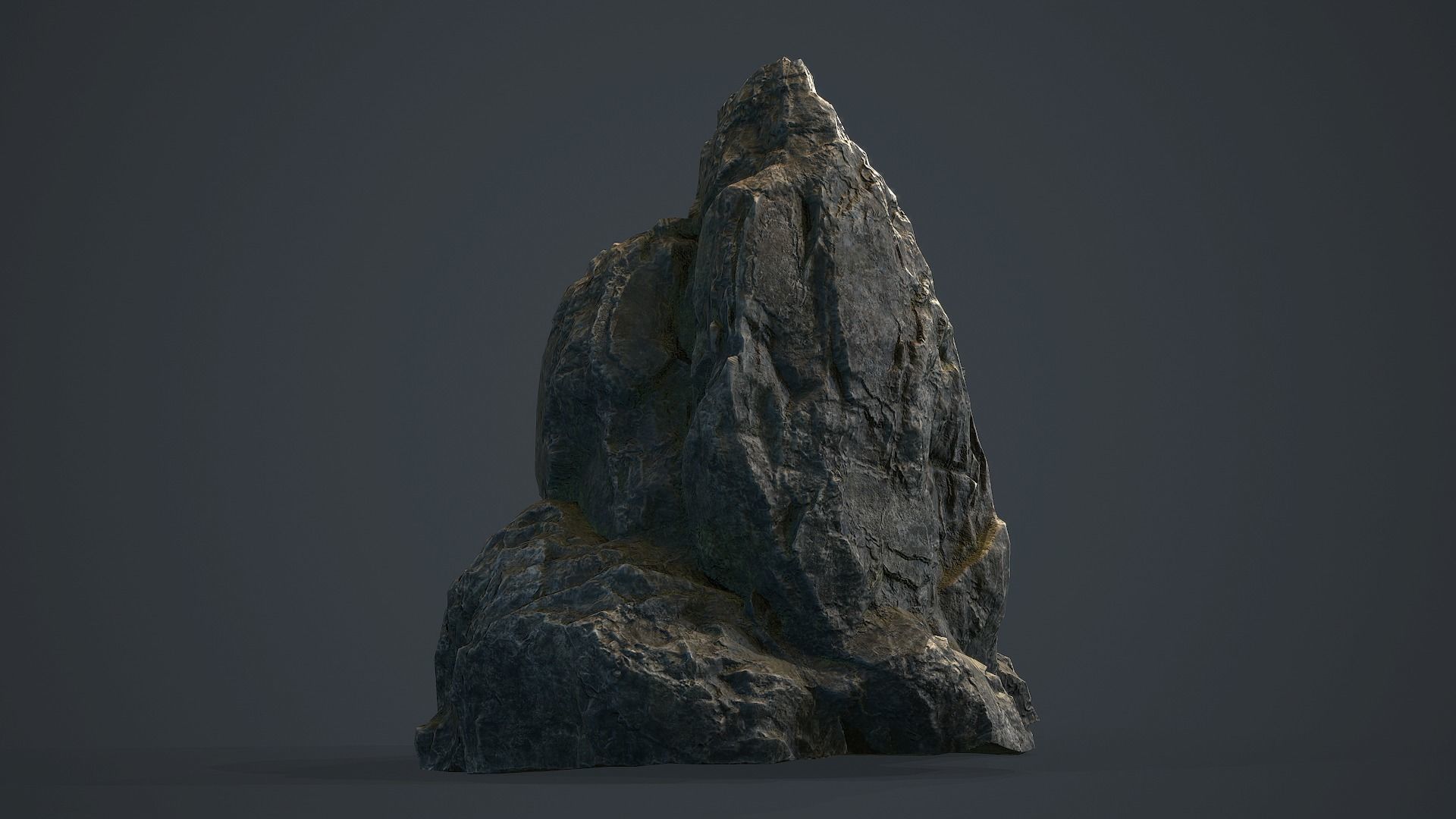 Rock Boulder 2 PBR Low-poly 3D model_2