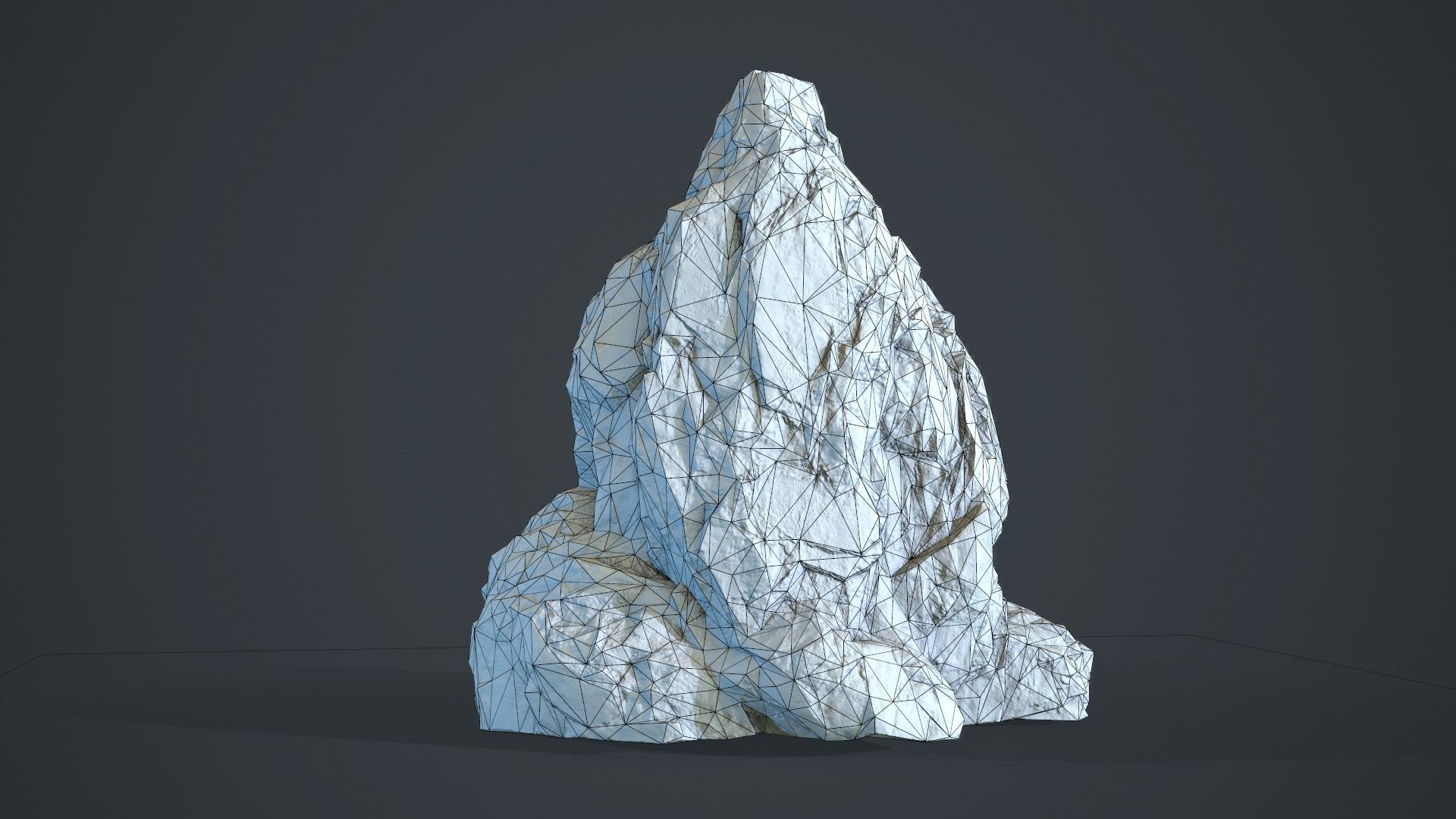 Rock Boulder 2 PBR Low-poly 3D model_9