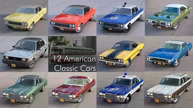 American Classics 3D Model Collection