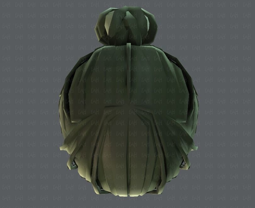 3D Hair style for girl V33 Low-poly 3D model_35