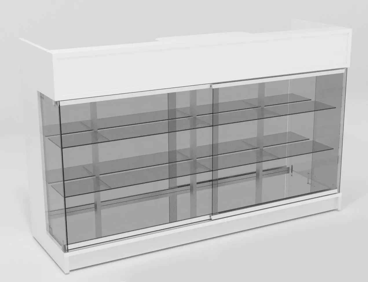 pharmacy cash-register-desk shop desk Free low-poly 3D model