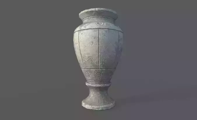 Low Poly Roman Vase decoration