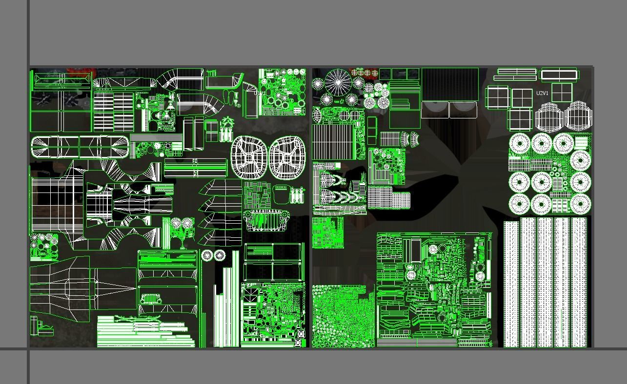 Military Jeep Car Willys  Low-poly 3D model_24