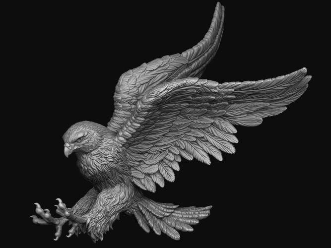 Hawk hunting 3D print model