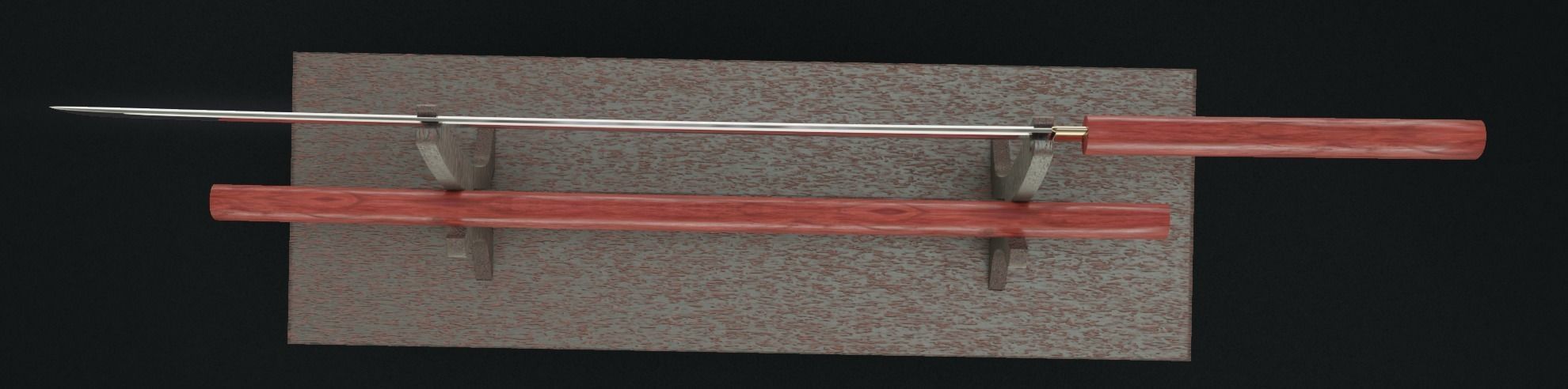 Sikomidzue Japanese sword 3D model_3