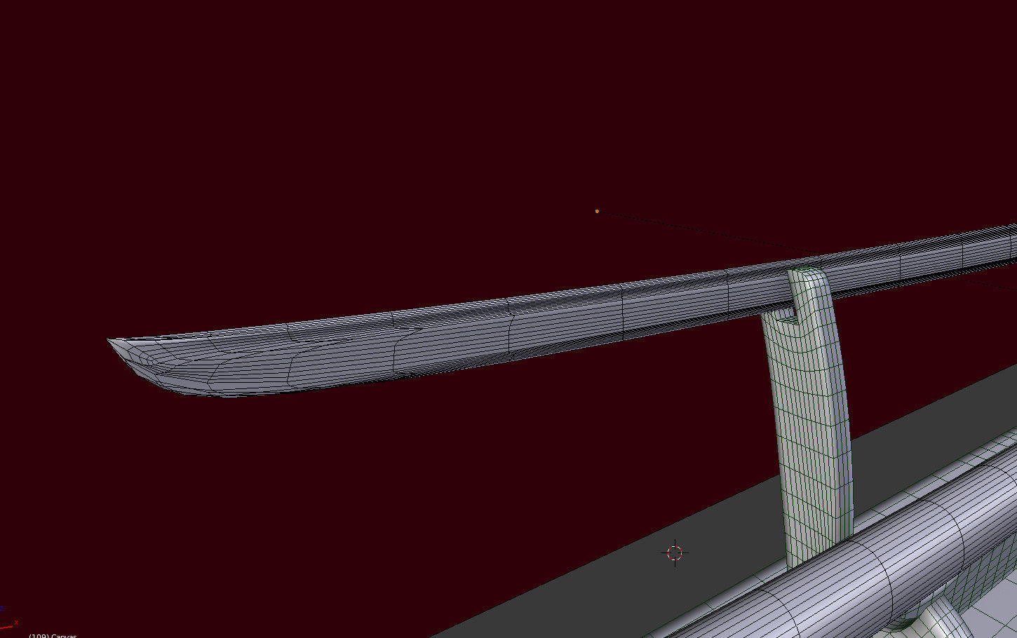 Sikomidzue Japanese sword 3D model_5