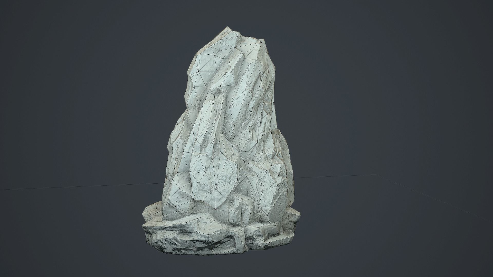 Rock Boulder 5 Low-poly 3D model_6