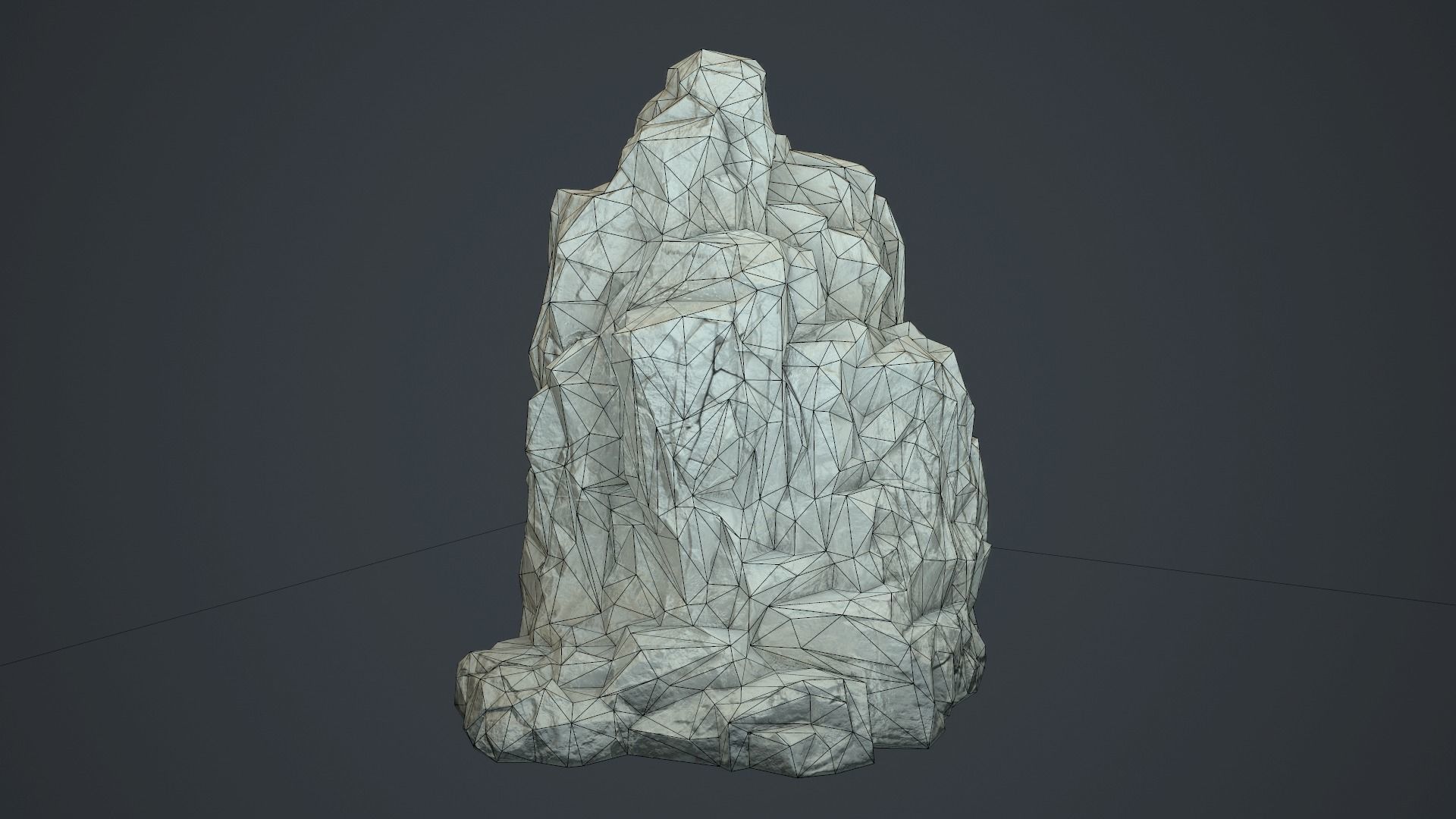 Rock Boulder 6 Low-poly 3D model_10