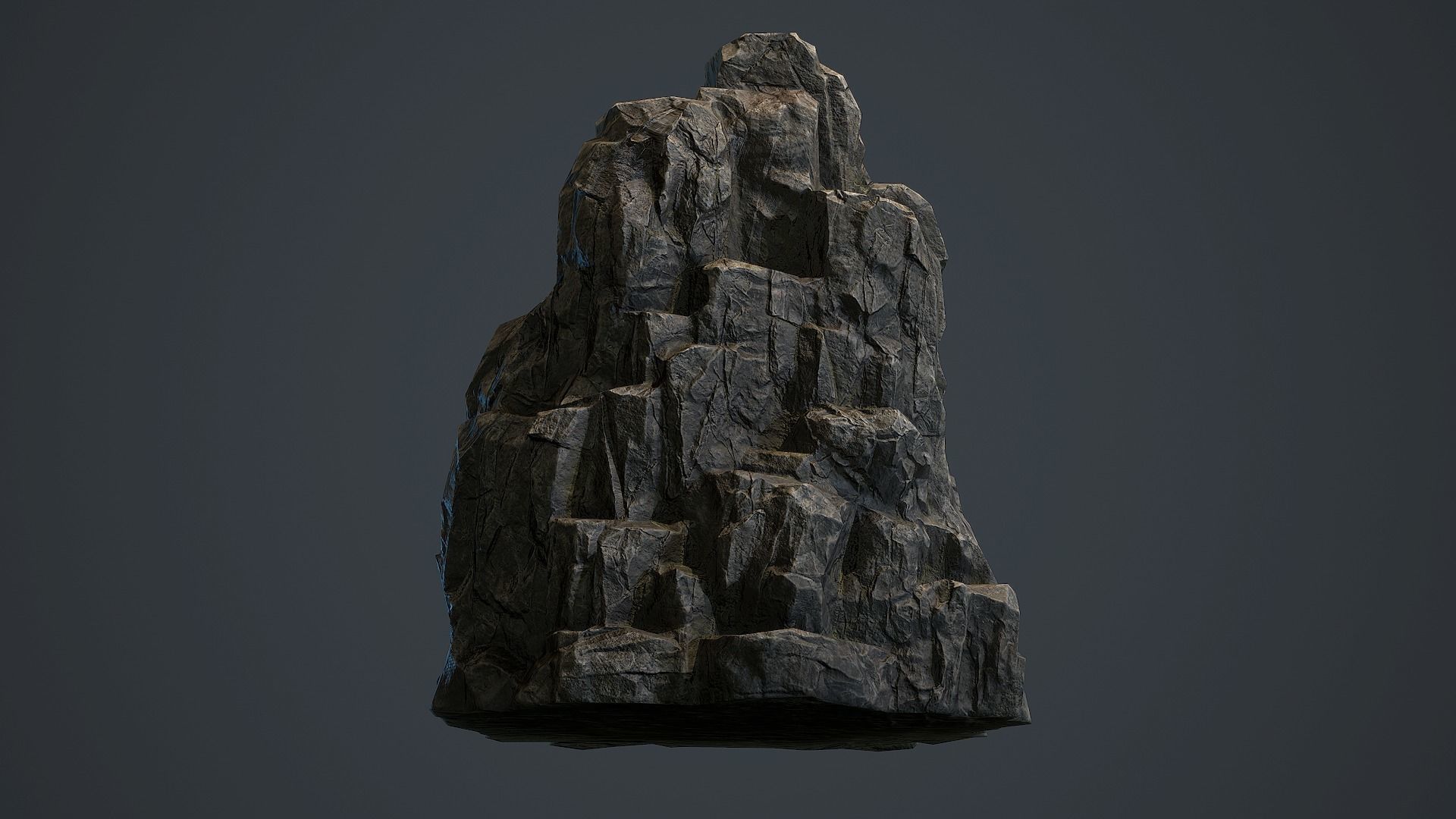 Rock Boulder 6 Low-poly 3D model_1