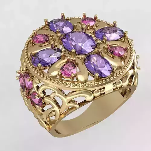 beautiful ring  with gems