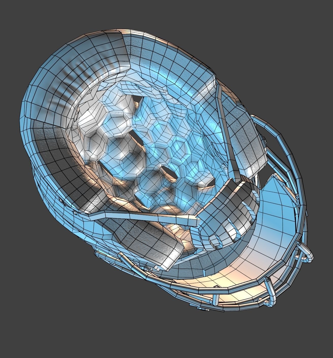 American Football Player Low-poly 3D model_20